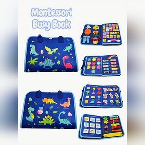 Montessori Busy Book for Toddlers, Quiet Book, Early learning toy w/activities